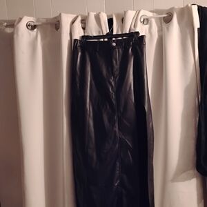 Chic Black A-Line Skirt